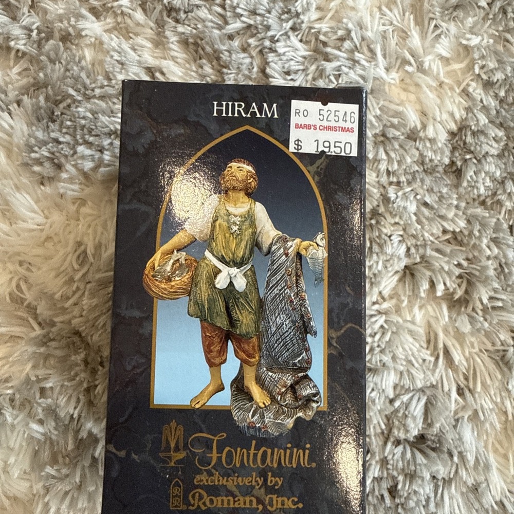 NEW Vintage 2001 Fontanini Hiram Fisherman 5" Scale Nativity #52546 NIB Italy